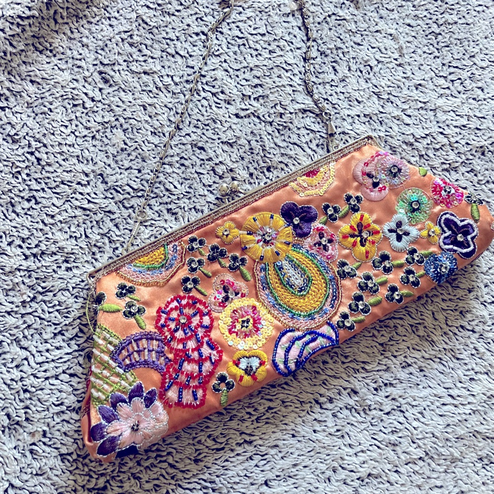 Unique Beaded Clutch